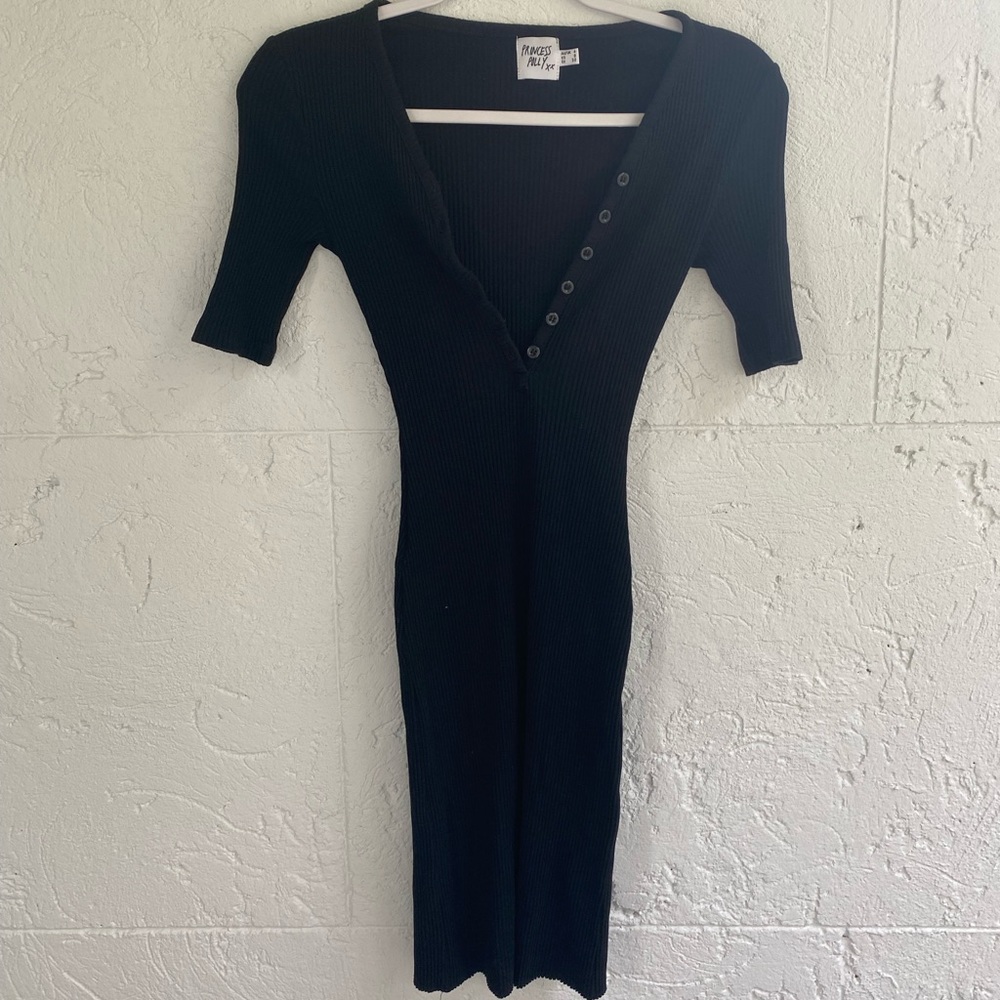Black mini dress